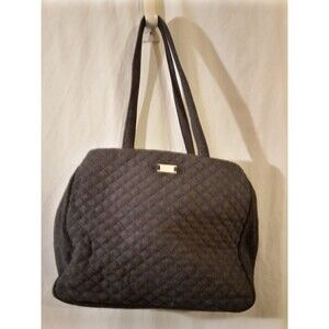 LAUREN Ralph Lauren Wool Viscose Black Quilted Purse Handbag Satchel Thailand